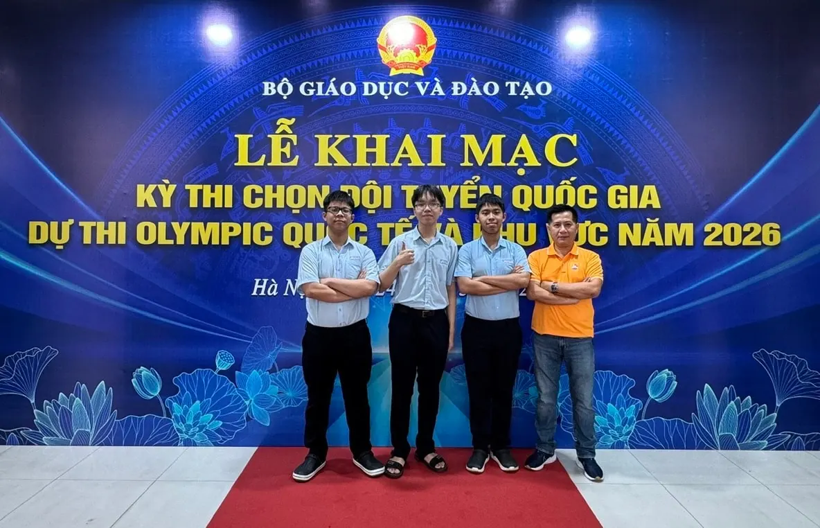 Hai học sinh Đà Nẵng vào đội tuyển quốc gia dự thi Olympic Tin học châu Á - Thái Bình Dương năm 2026