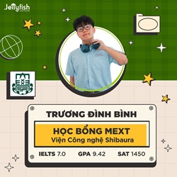 Cựu học sinh chuyên Hóa Trương Đình Bình xuất sắc chinh phục học bổng chính phủ Nhật Bản (MEXT)